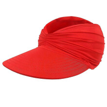 (Bright Red) Summer Women's Sun Hat Summer UV Protection Beach Cap for Hiking Adventures