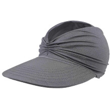 (Dark Grey) Summer Women's Sun Hat Summer UV Protection Beach Cap for Hiking Adventures