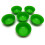 Curly Collection small bowl 5 inches green 6 pack 2