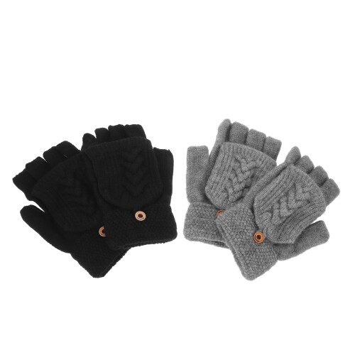 2Paren Multifunctionele Vingerloze Handschoenen Warm En Winddicht