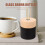 Flacone in vetro rotondo nero con diffusore a bastoncini da 100 ml 6