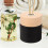 Flacone in vetro rotondo nero con diffusore a bastoncini da 100 ml 4