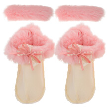 1Paar Zachte Winter Binnenzolen Clogs Met Afneembare Voering