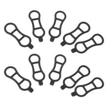10St Silicone Fietslamp Montagestraps, Geschikt Voor Stuur En Zadelpen