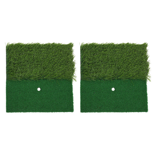 2St Golf Trainingsmat Met Vervangbaar Oppervlak En Stevige Grip