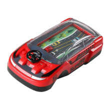 (Red) Kids Steering Wheel Racing Car Game Adventure Car Toys Handheld Electric Car Simulator Toy for Boys Girls Birthday Gifts