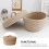 Khaki rope storage box with lid 1 piece 2
