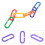Troglfold plastic C-clips for birds 100 pcs 3