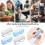Nail Cleaning Brush Plastic Handle Soft Bristles 4 Pcs 4