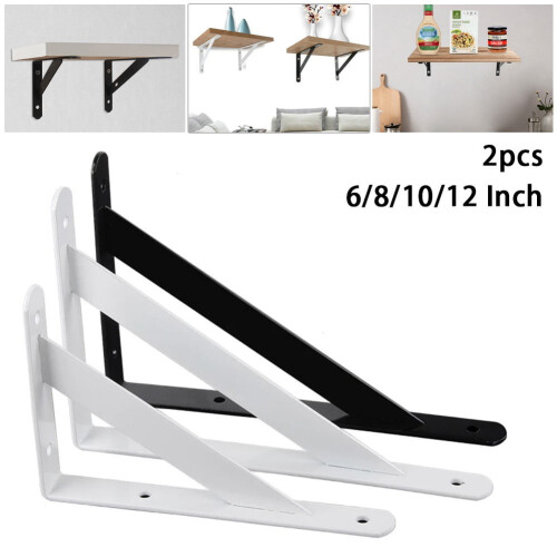Metal L-Shaped Shelf Bracket 2 pcs 2