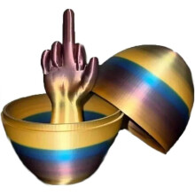 (C) 3D Printed Easter Eggs-Surprise Middle Finger Creative Middle Finger Ornament Personalized Finger Gift for Your Loved