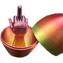 (B) 3D Printed Easter Eggs-Surprise Middle Finger Creative Middle Finger Ornament Personalized Finger Gift for Your Loved