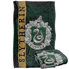 (50x40in 100x125cm) Harry Potter Blanket, 36"x58" Harry Potter House Crest Slytherin Silky Touch Super Soft Throw Blankethdeidh448