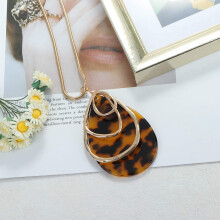 Jstyle acrylic jewelry set for women boho style 3-piece