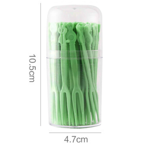 Disposable Plastic Fruit Forks 50 pcs 1