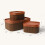 Fluted Cardboard Storage Baskets with Leather-Like Lids 5
