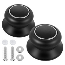 2er-Pack universelle Topfdeckelknöpfe, hitzebeständige Ersatzgriffe mit Schrauben für Slow Cooker, Töpfe und Pfannen