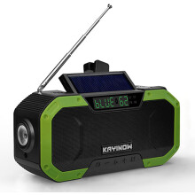Solarradio, tragbares Kurbelradio für den Außenbereich mit Bluetooth, AM/FM-Wetterradio und SOS-Notruffunktion