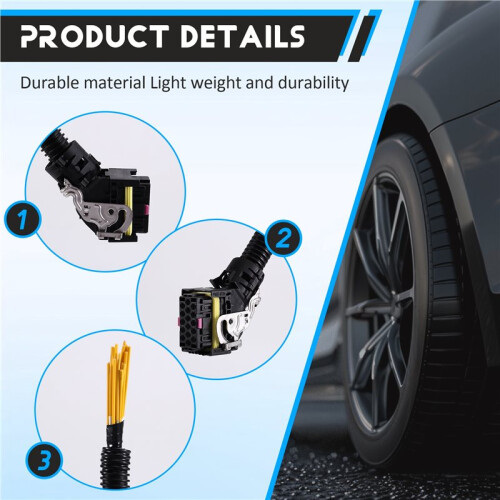 16Pin EDC7 Common Rail Connector PC Board ECU Socket Injector Module Plug with Wire Harness for Boschs 16 Pin