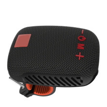 Tragbarer, wasserdichter Bluetooth-Lautsprecher für Radfahren und Wandern, Netzanschlussradio, Schwarz