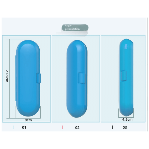 Electric Toothbrush Travel Storage Case 2 Pcs Pink 1