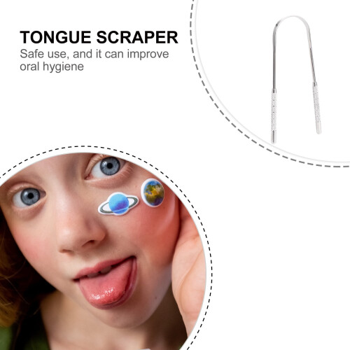 Handheld Tongue Scraper for Bad Breath 2PCS 1