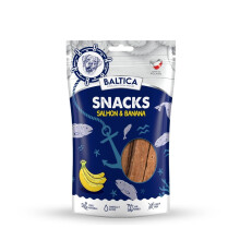 BALTICA Snacks Salmon with bananas - dog treat - 80g