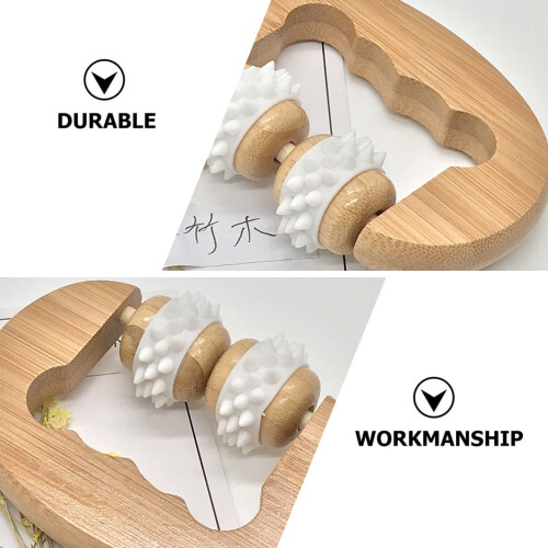 Handheld Body Massager with Two Bead Roller 1 PC 1