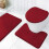 PRETXORVE bath mat set absorbent printed 3-piece 2