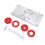 Aluminum Router Table Insert Plate with 4 Rings Red 2