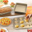Nonstick Baking Pans Set 5-Piece Gold 6