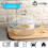 Round Glass Casserole Dish Tempered 4L with Lid 2