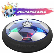 Luftbetriebener Hoverball mit USB-Ladefunktion, Indoor-Fußballspielzeug mit bunten LED-Leuchten für Kinder