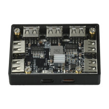 USB 2.0 Hub 7 Port Expansion Module with Type-C Interface Power OTG Support Electronic Kit