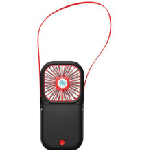 USB-Nackenventilator, faltbarer tragbarer Ventilator, Schwarz, tragbare, freihändige Kühlung für Reisen, Büro und Outdoor-Aktivitäten