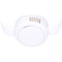 USB-wiederaufladbarer, klingenloser Nackenventilator, tragbarer, verstellbarer Ventilator für drinnen und draußen, Weiß