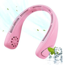 Wiederaufladbarer Nackenventilator per USB, tragbarer, geräuschloser, freihändiger Ventilator ohne Rotorblätter zur persönlichen Kühlung für