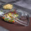 Clear round glass casserole dish with lid 1.7 qt 7