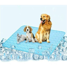Kühlende Sommermatte für Hunde und Katzen, selbstkühlende, atmungsaktive Decke, tragbar und waschbar, für kleine, mittlere und große Tiere