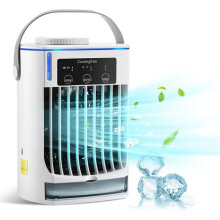 Tragbare USB-Mini-Klimaanlage, Luftkühler mit Kaltvernebelung, Ventilator, 3 Geschwindigkeitsstufen, 500-ml-Luftbefeuchter, umweltfreundlich