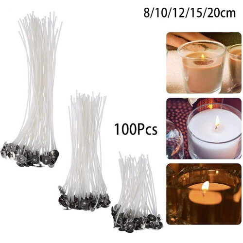 Smokeless Candle Wicks Cotton Core with Metal Sustainer 100 2