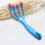 Blue 4-finger rolling massager for body fatigue relief 2