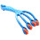 Blue 4-finger rolling massager for body fatigue relief 6