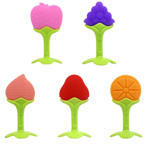 VISALY silicone baby teether set 5 pieces 1