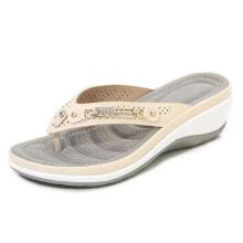 (38, Apricot) Women's Summer Sandals Party Beach Female Footwear for Indoor Outdoor