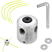 Cabezal universal de aluminio para desbrozadora, carrete de hilo de nailon de repuesto, accesorio para cortacésped y fan de aire acondicionado