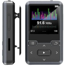 64 GB Bluetooth-MP3-Player mit HD-Klangqualität, multifunktional, kompakt und tragbar, für Sport und Musik, schwarz, Audio-Player