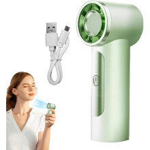 Ventilatore portatile mini USB da mano, silenzioso, potente, per viaggio e uso all’aperto, ventola per aria fresca compatta
