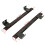 Steel Keyboard Slide Rail Bracket Set Black 2-Piece 8
