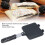 Sandwich Maker Double Sided Black 15 cm 2